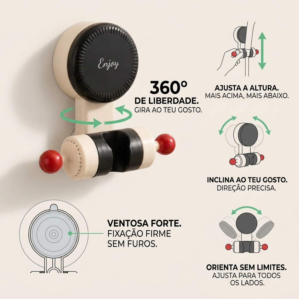 Suporte Ajustável para Chuveiro