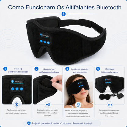 Máscara de Dormir em Forma de Nuvem – Conforto e Bloqueio da Luz