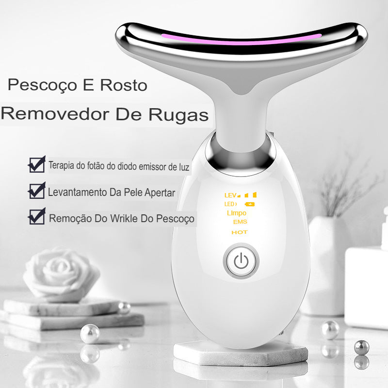✨Massageador EMS para Pescoço – Efeito Firmador + Microcorrente ⚡