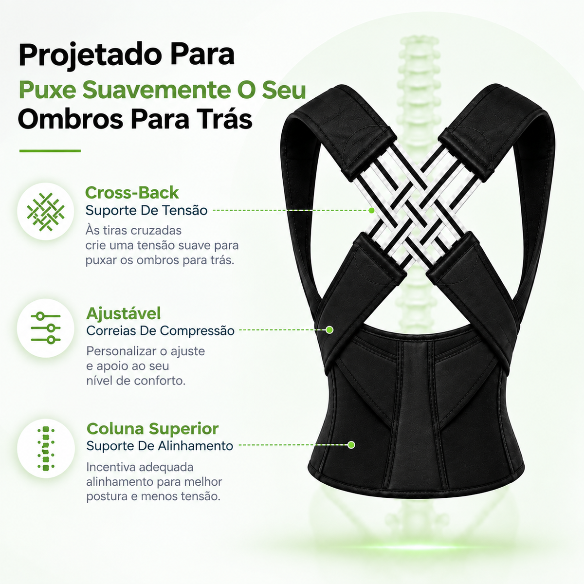 Corrector de Postura Ajustável