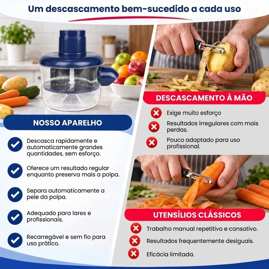Descascador Elétrico Automático