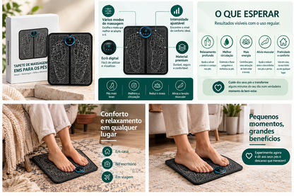 Tapete de Massagem EMS para os Pés