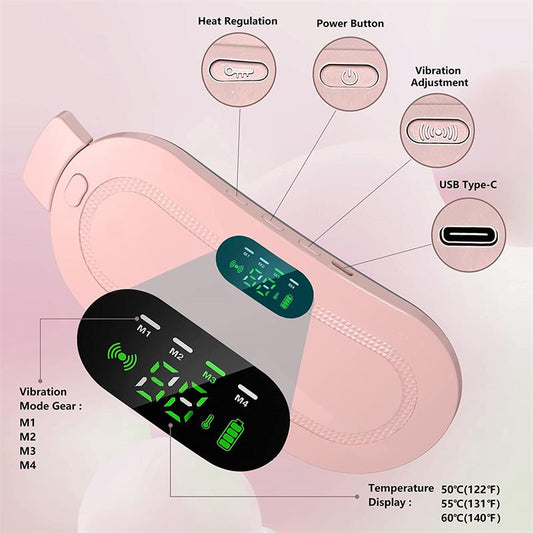 ⚡ Massager Sem Fio Da Dor Menstrual-Aquecimento, Vibração, Discreto ✨