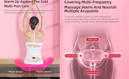 ⚡ Massager Sem Fio Da Dor Menstrual-Aquecimento, Vibração, Discreto ✨
