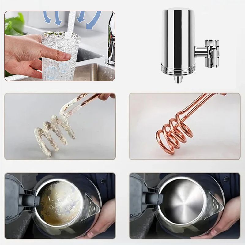 Filtro de Água para Torneira 💧 Purificação em 5 Etapas + Instalação Fácil ⚡