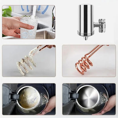 Filtro de Água para Torneira 💧 Purificação em 5 Etapas + Instalação Fácil ⚡