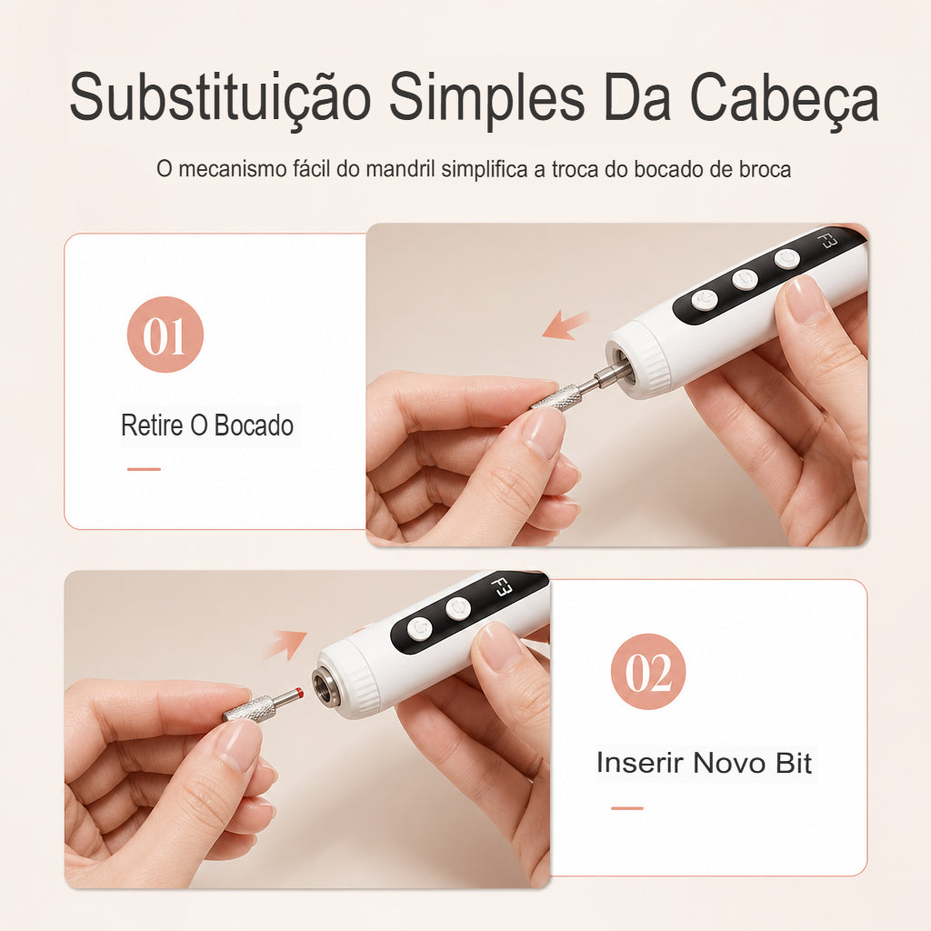 Lixa Elétrica para Unhas – Polimento, Remoção de Gel e Cuidados com as Cutículas